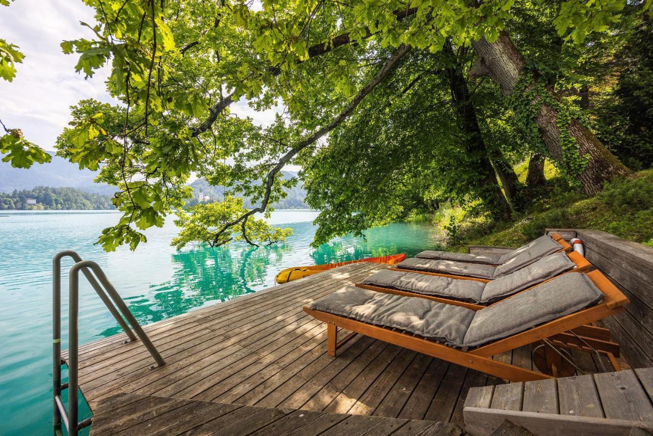 Private Beach House On Lake Блед Экстерьер фото